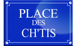 Place des Ch'tis - 20x13,2 cm - Autocollant(sticker)