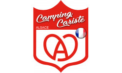 Camping cariste Alsace - 20x15cm - Autocollant(sticker)
