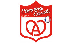 Campingcariste Alsace - 20x15cm - Autocollant(sticker)