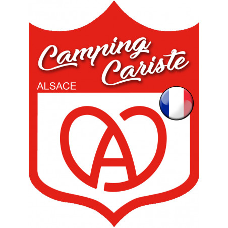 Campingcariste Alsace - 20x15cm - Autocollant(sticker)