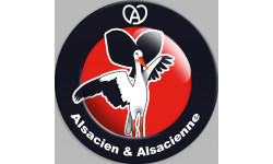 Alsacien & Alsacienne 20cm - Autocollant(sticker)