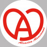 Alsace blanc et rouge - 20cm - Autocollant(sticker)