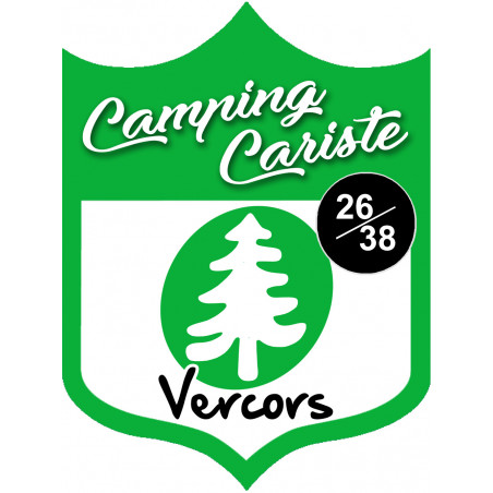 Camping cariste Vercors - 20x15cm - Autocollant(sticker)