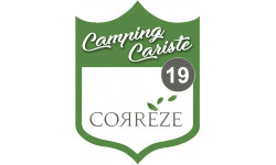 Camping car Corrèze 19 - 20x15cm - Autocollant(sticker)