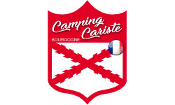 Campingcariste Bourgogne - 20x15cm - Autocollant(sticker)