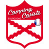 Camping cariste Bourgogne - 20x15cm - Autocollant(sticker)