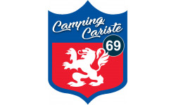 Campingcariste Lyon 69 - 20x15cm - Autocollant(sticker)