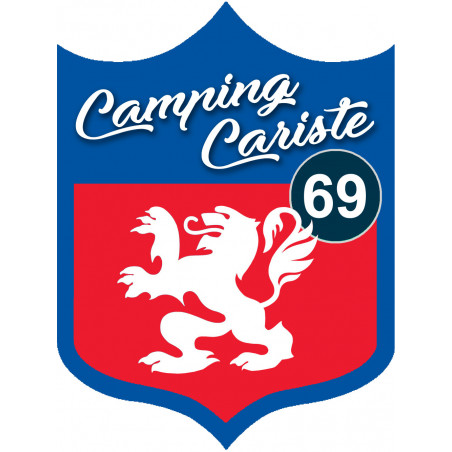 Campingcariste Lyon 69 - 20x15cm - Autocollant(sticker)