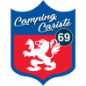 Campingcariste Lyon 69 - 20x15cm - Autocollant(sticker)