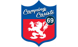 Camping car Lyon 69 - 15x11.2cm - Autocollant(sticker)