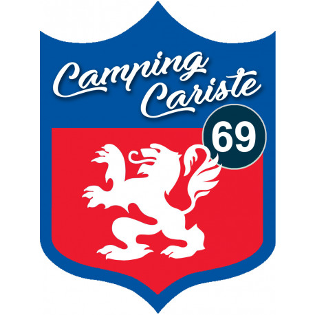 campingcariste Lyon 69 - 10x7.5cm - Autocollant(sticker)