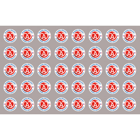 série 40 produits Alsacien - 2cm - Autocollant(sticker)