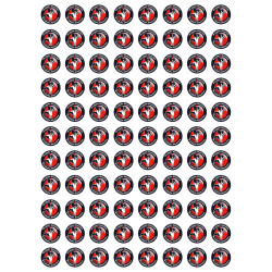 produits Alsacien cigogne - 88fois 2cm - Sticker/autocollant