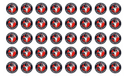 série 40 produits Alsacien cigogne - 2cm - Autocollant(sticker)