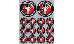 Produits Alsacien cigogne - 2fois 10cm/12fois 5cm - Autocollant(sticker)