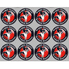 série Produits Alsacien cigogne - 12stickers de 5cm - Autocollant(sticker)