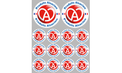 série Produits Alsacien - 2x10cm/12x5cm - Autocollant(sticker)