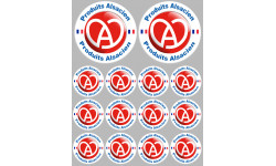 Produits Alsacien - 2fois 10cm/12fois 5cm - Autocollant(sticker)