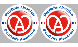2 produits Alsacien - 10cm - Autocollant(sticker)