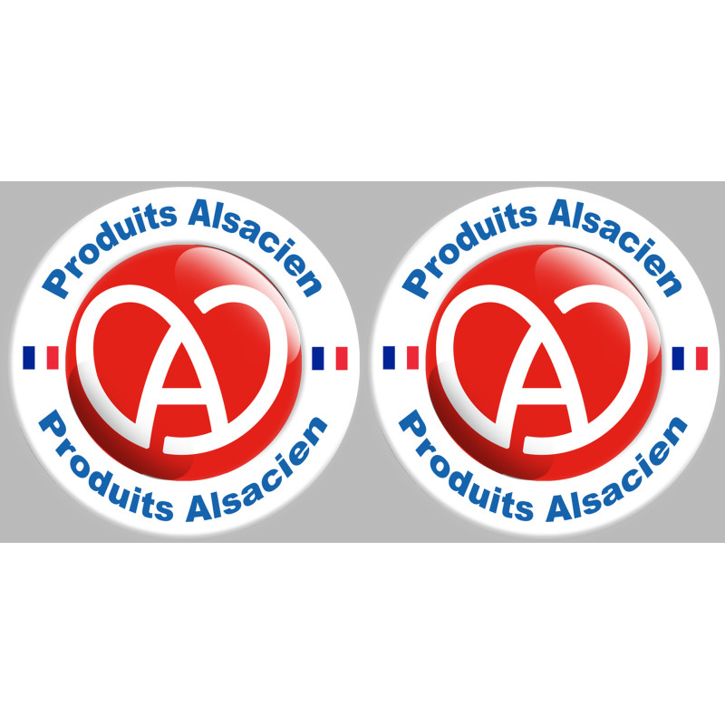 2 produits Alsacien - 10cm - Sticker/autocollant