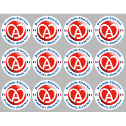 Produits Alsacien cigogne - 12fois 5cm - Sticker/autocollant