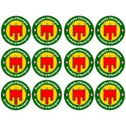Produits d'Auvergne - 12fois 5cm - Sticker/autocollant
