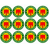 Produits d'Auvergne - 12fois 5cm - Sticker/autocollant