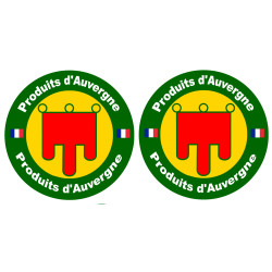 Produits d'Auvergne - 2fois 10cm - Sticker/autocollant