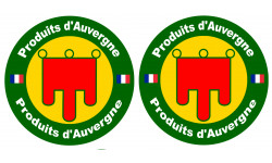 Produits d'Auvergne - 2fois 10cm - Autocollant(sticker)