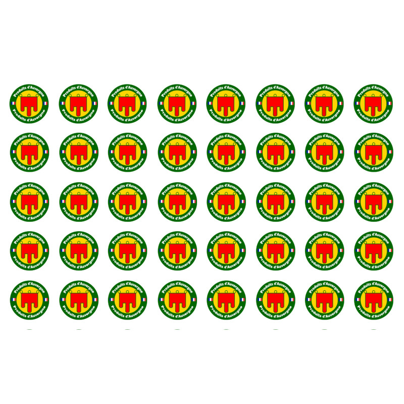 Produits d'Auvergne - 40fois 2cm - Sticker/autocollant