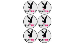 Playtil (6 fois 5cm) - Autocollant(sticker)