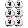 Playtil (6 fois 5cm) - Autocollant(sticker)