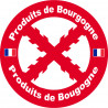 Produits de Bourgogne - 1 sticker de 20cm - Autocollant(sticker)