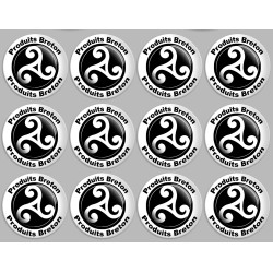 Produits bretons triskel - 12fois 5cm - Sticker/autocollant