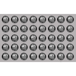 Produits drapeau bretons - 40fois 2cm - Sticker/autocollant