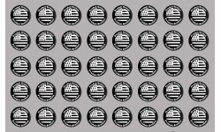 Produit drapeau breton - 40fois 2cm - Autocollant(sticker)