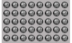 Produit drapeau breton - 40fois 2cm - Autocollant(sticker)