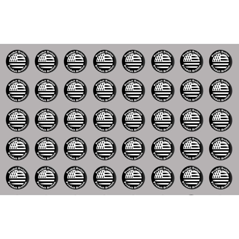 Produits drapeau bretons - 40fois 2cm - Sticker/autocollant