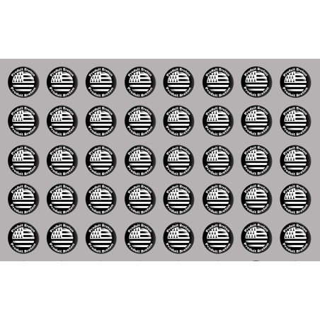 Produits drapeau bretons - 40fois 2cm - Sticker/autocollant