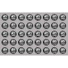 Produit drapeau breton - 40fois 2cm - Autocollant(sticker)
