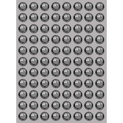 Produits drapeau bretons - 88fois 2cm - Sticker/autocollant