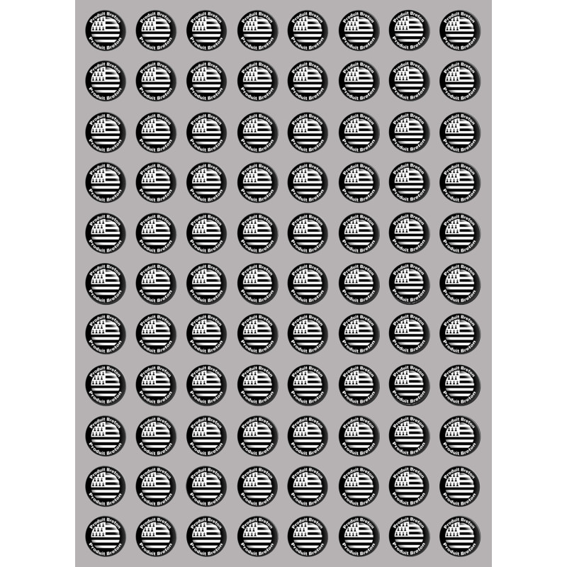 Produits drapeau bretons - 88fois 2cm - Sticker/autocollant
