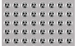 Produit breton triskel - 40fois 2cm - Autocollant(sticker)