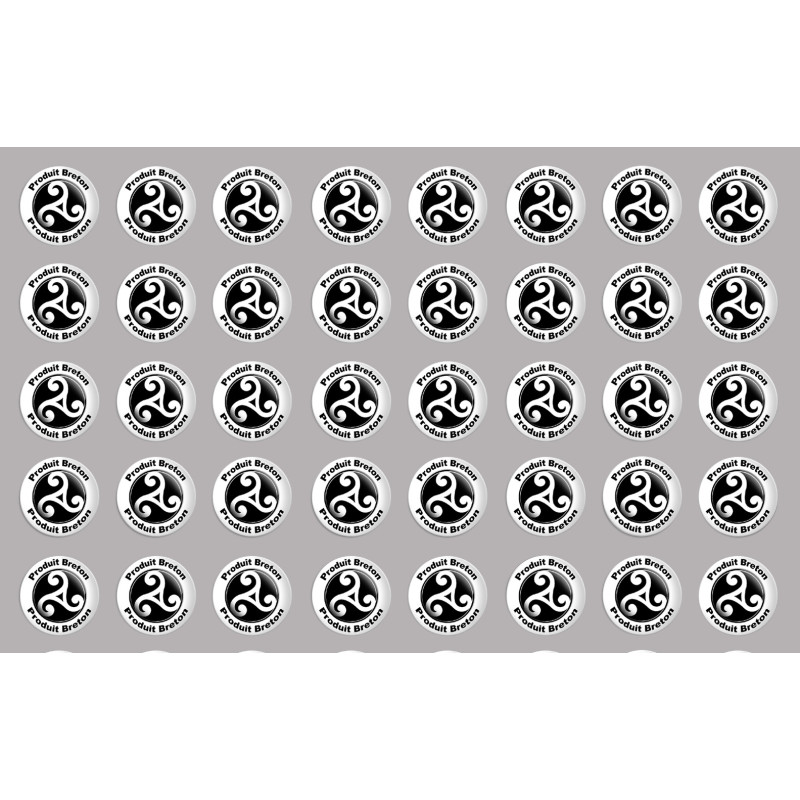 Produits bretons triskel - 40fois 2cm - Sticker/autocollant