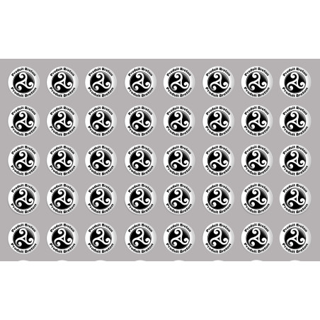 Produits bretons triskel - 40fois 2cm - Sticker/autocollant