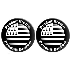 Produits drapeaux bretons - 2fois 10cm - Sticker/autocollant