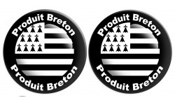 Produit breton drapeau - 2 stickers de 10cm - Autocollant(sticker)