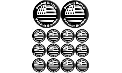 Produit drapeau breton - 2fois 10cm / 12fois 5cm - Autocollant(sticker)