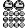 Produits drapeau bretons - 2fois 10cm / 12fois 5cm - Sticker/autocolla