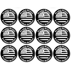 Produits drapeau bretons - 12fois 5cm - Sticker/autocollant